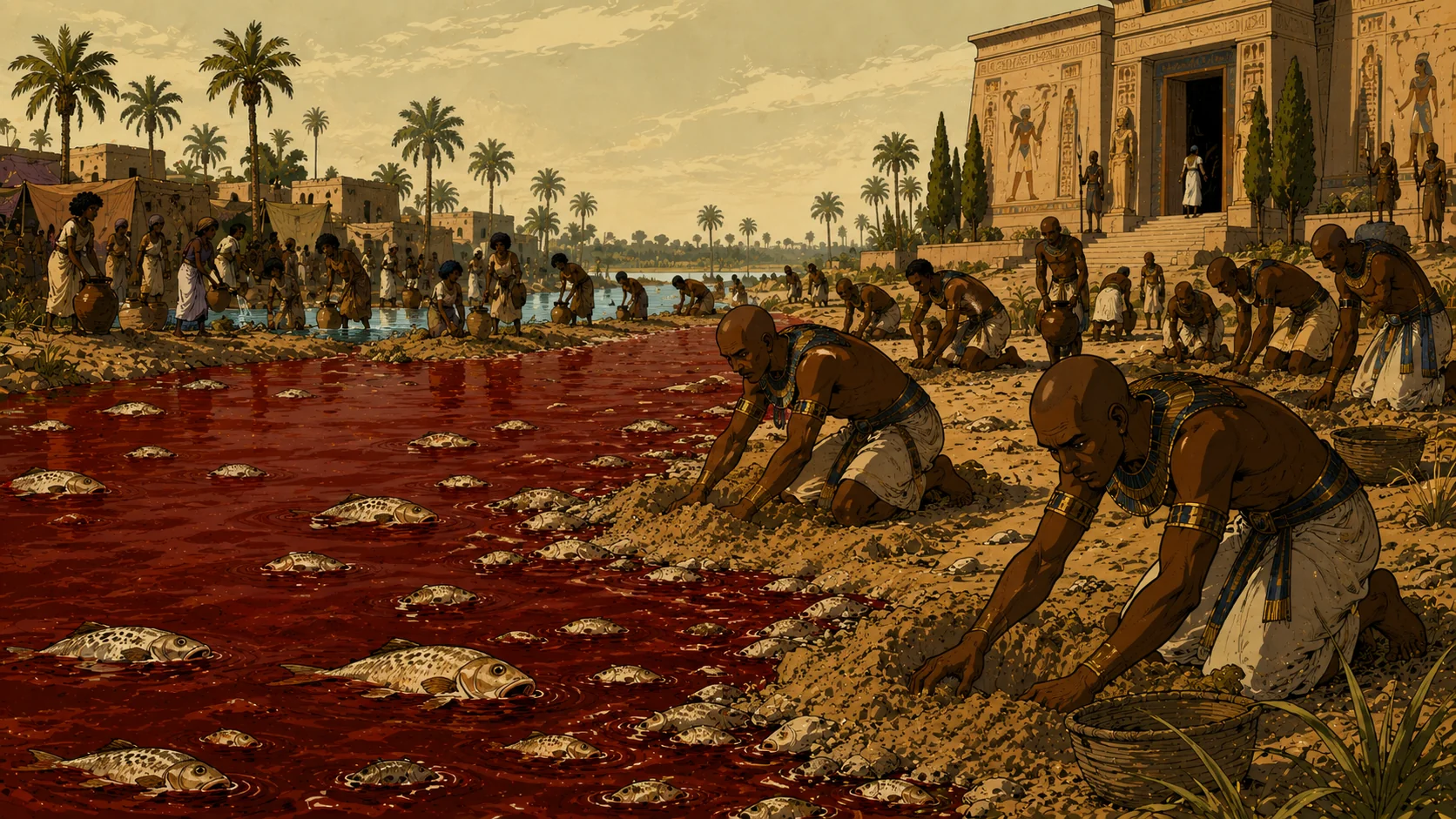 The Consequences — The Egyptians Dig — Exodus 7:22–25